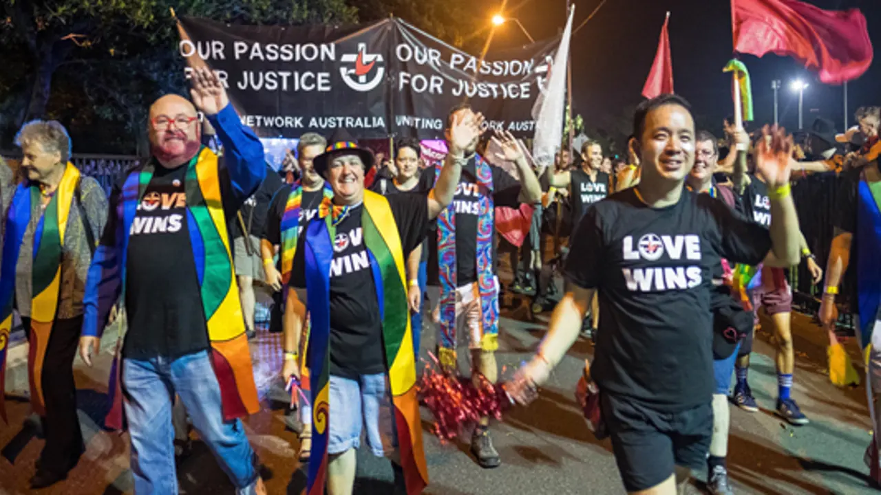 Uniting Network members declare Love Wins at Mardi Gras