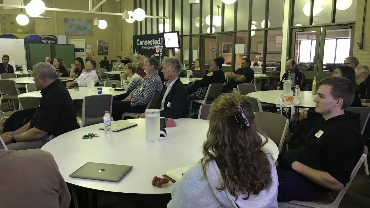 Church members brave the weather to discuss next steps in Synod Climate Strategy