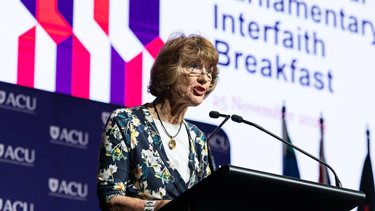Geraldine Doogue reveals the secret to a “strong and supple” Australia at interfaith breakfast