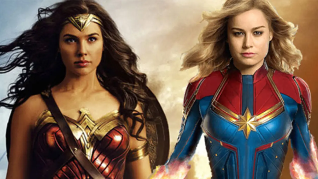 Captain Marvel and Wonder Woman in Conversation